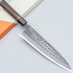 Mutsumi Hinoura Shirogami Tsuchime Gyuto 21 cm