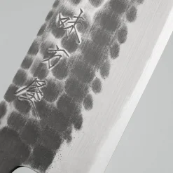 Mutsumi Hinoura Shirogami Tsuchime Santoku 17 cm