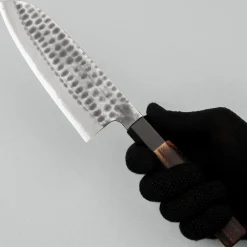 Mutsumi Hinoura Shirogami Tsuchime Santoku 17 cm