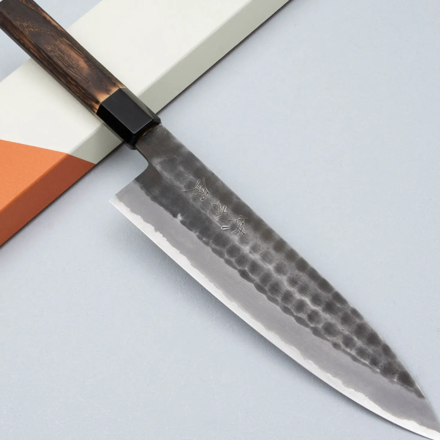 Mutsumi Hinoura Shirogami Tsuchime Gyuto 21 cm