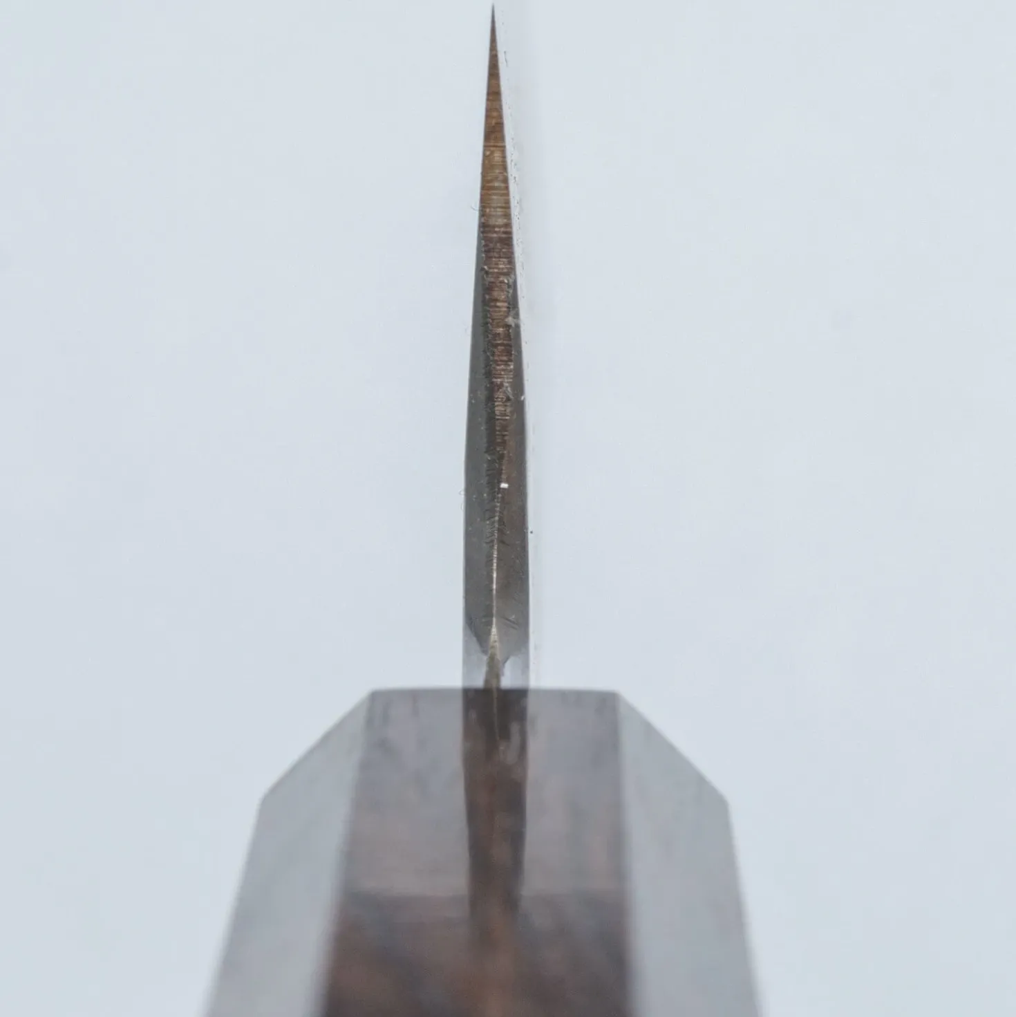 Nakagawa Satoshi Aogami Damast Ebony Kiritsuke 21 cm