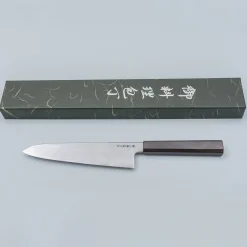 Nakagawa Satoshi Aogami #1 Damast Ebony Gyuto 21 cm