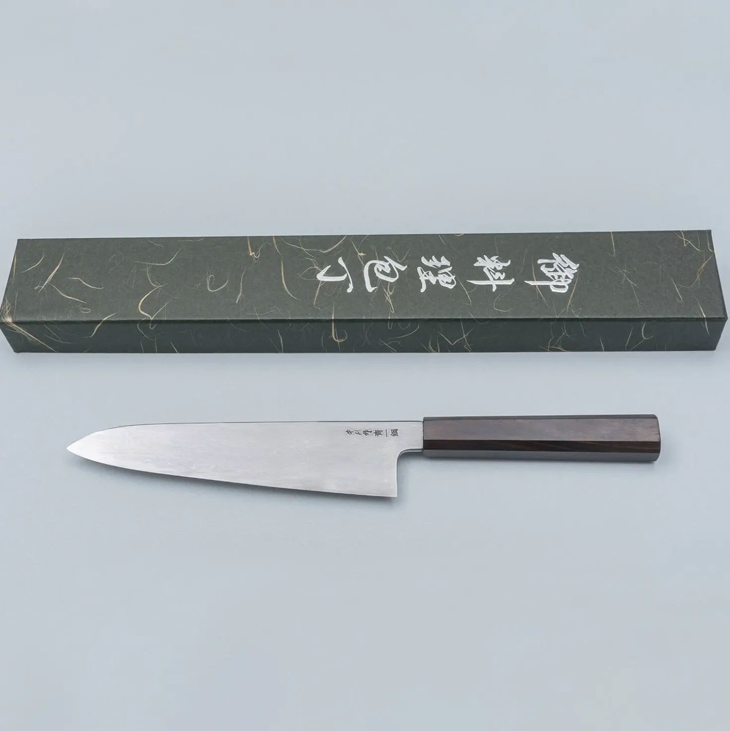 Nakagawa Satoshi Aogami #1 Damast Ebony Gyuto 21 cm