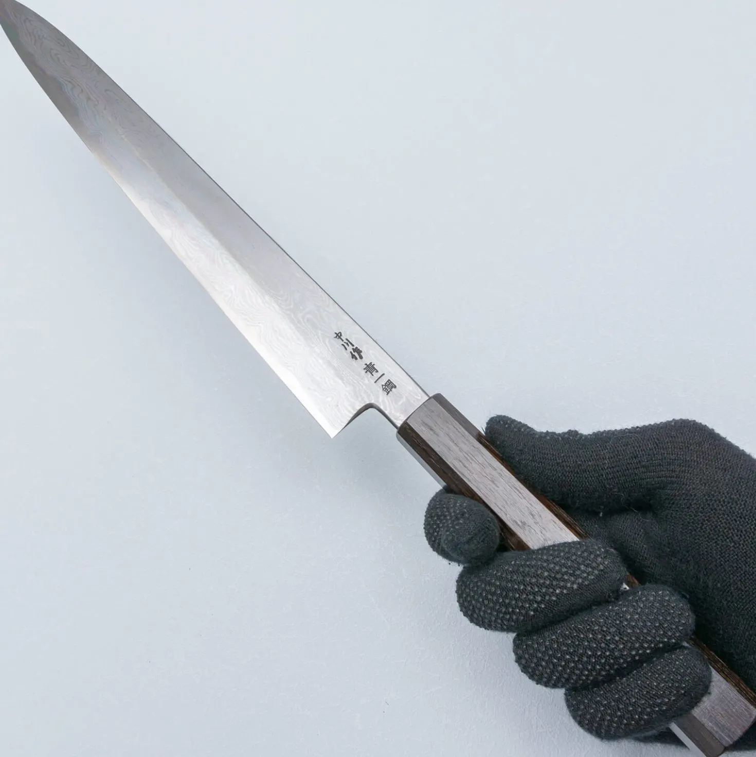 Nakagawa Satoshi Aogami Damast Ebony Sujihiki 27 cm