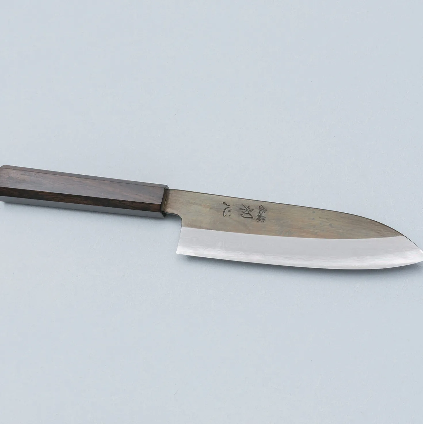 Nakagawa Satoshi Aogami #1 Damast Kurouchi Santoku