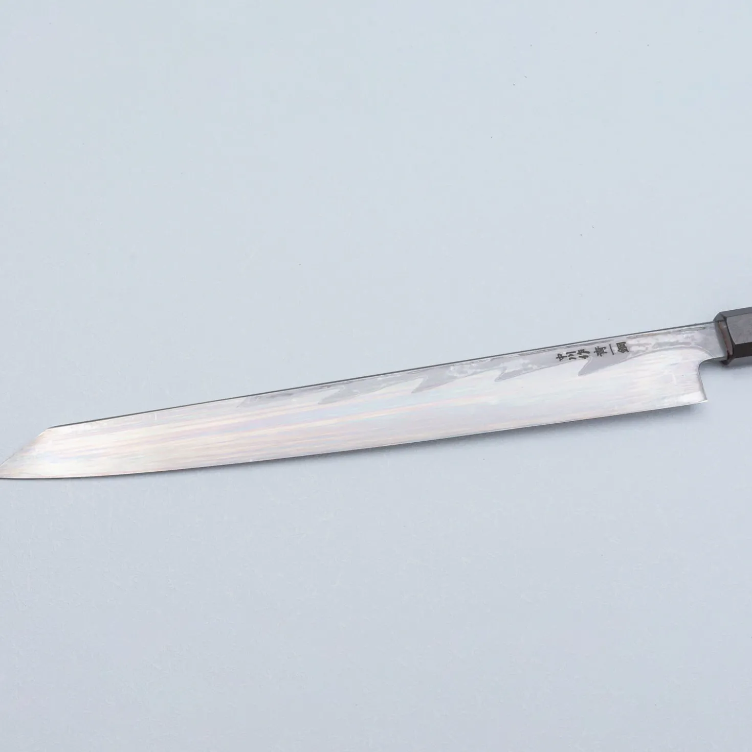 Nakagawa Satoshi Aogami Damast Ebony Kiritsuke Yanagiba 30 cm