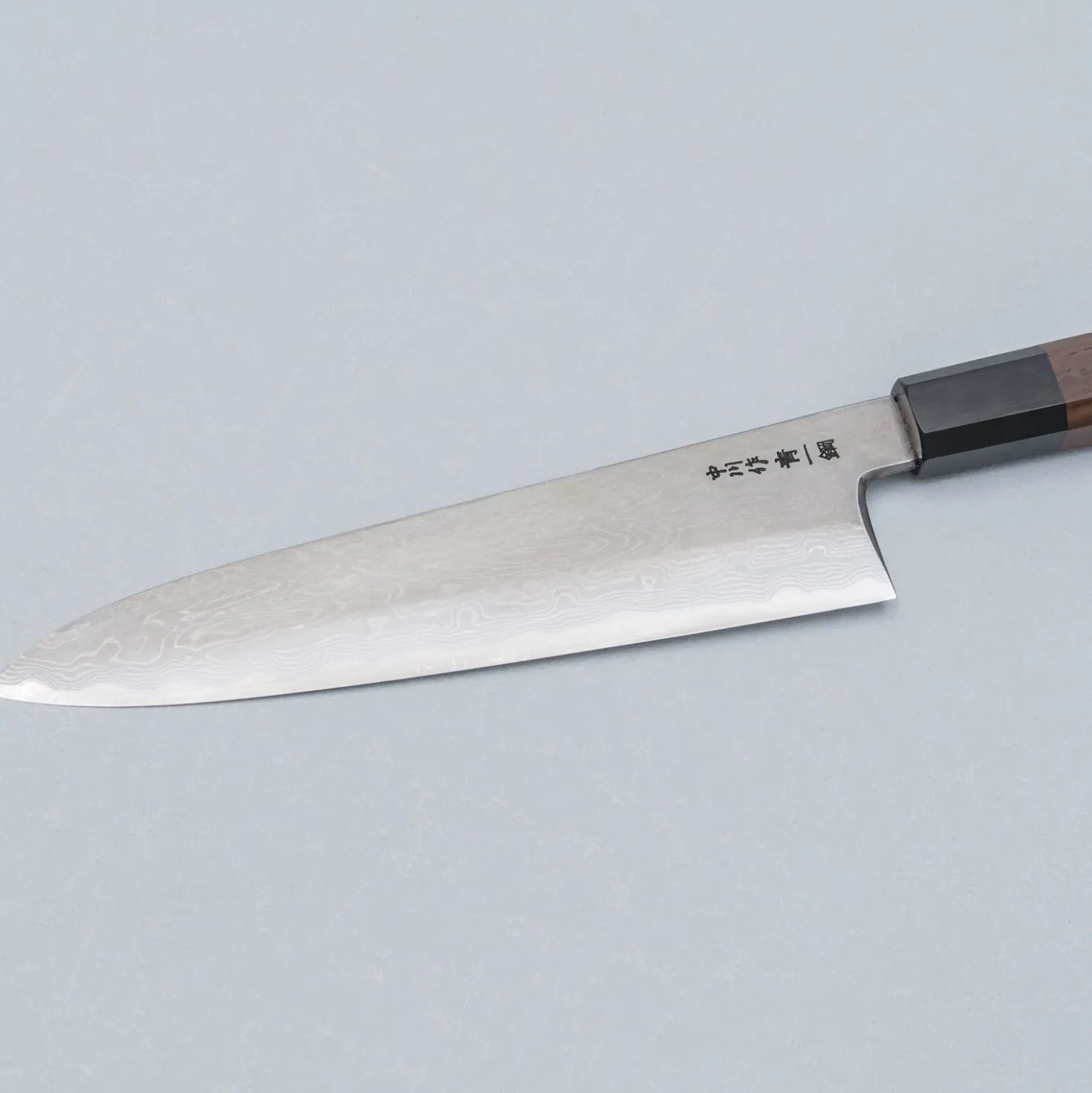 Nakagawa Satoshi Aogami #1 Damast Walnut Gyuto 21 cm