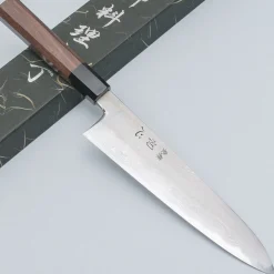 Nakagawa Satoshi Aogami #1 Damast Walnut Gyuto 21 cm
