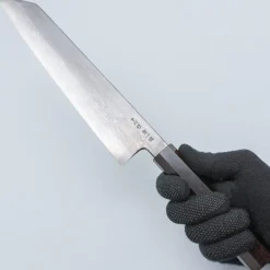 Nakagawa Satoshi Aogami Damast Ebony Kiritsuke 24 cm