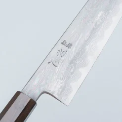 Nakagawa Satoshi Aogami Damast Ebony Kiritsuke 24 cm