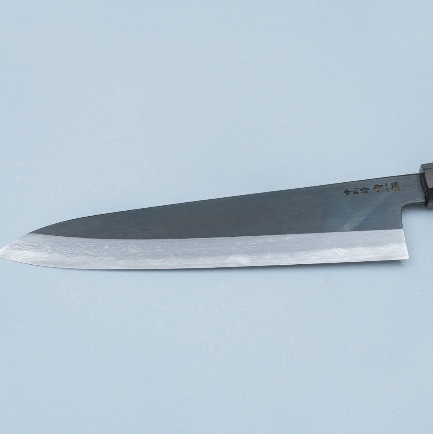 Nakagawa Satoshi Aogami #1 Damast Kurouchi Gyuto 24