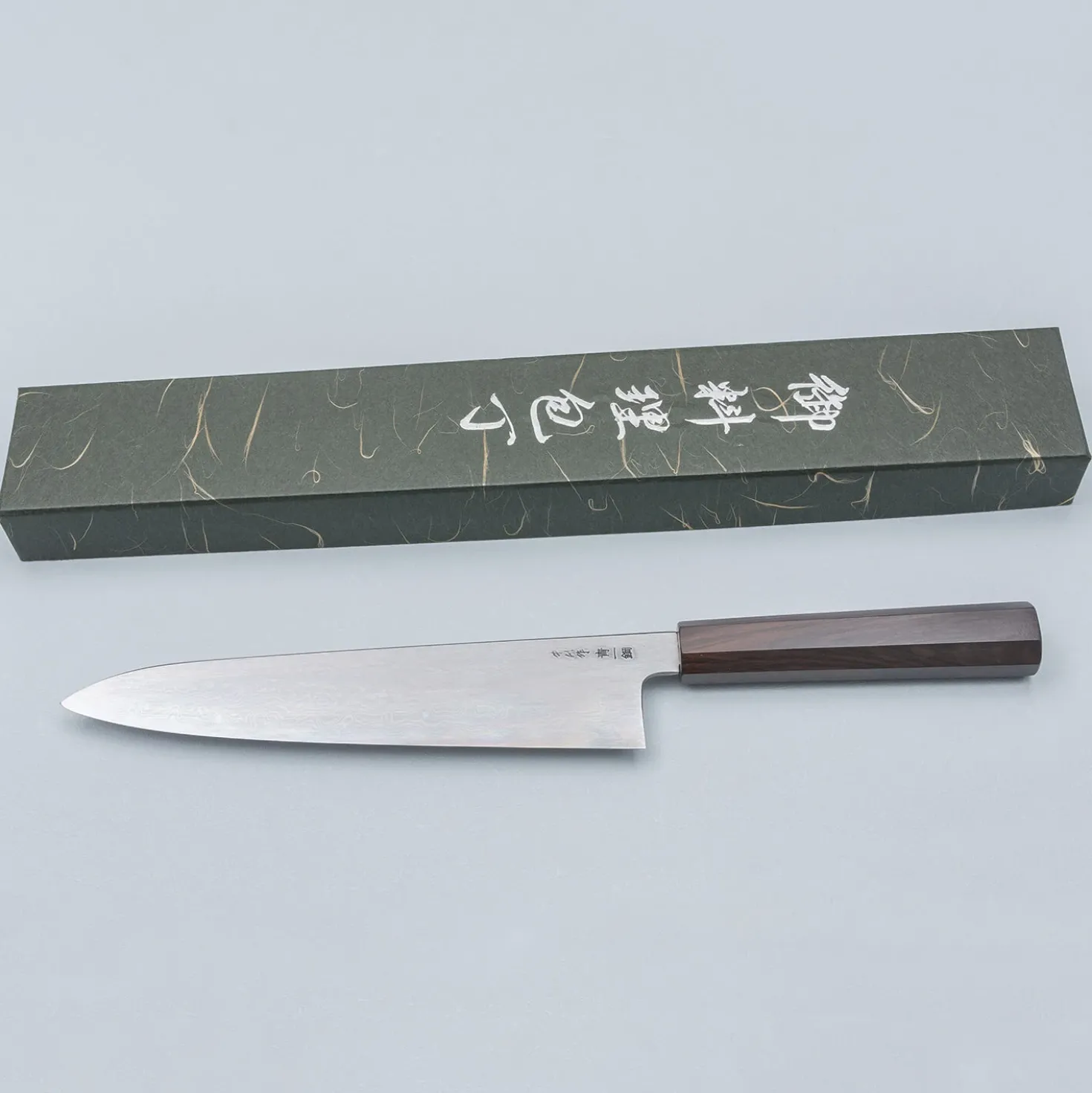 Nakagawa Satoshi Aogami #1 Damast Ebony Gyuto 24 cm