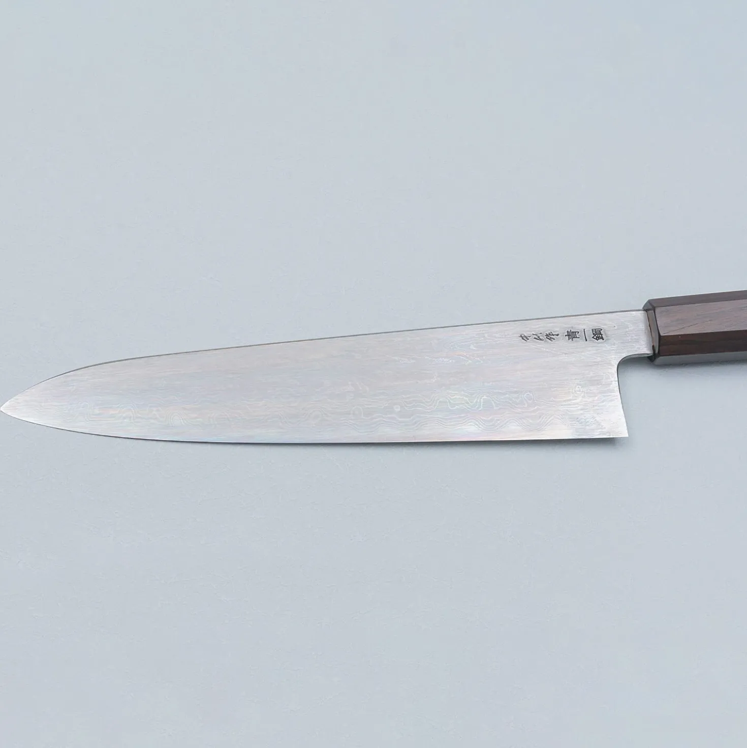 Nakagawa Satoshi Aogami #1 Damast Ebony Gyuto 24 cm
