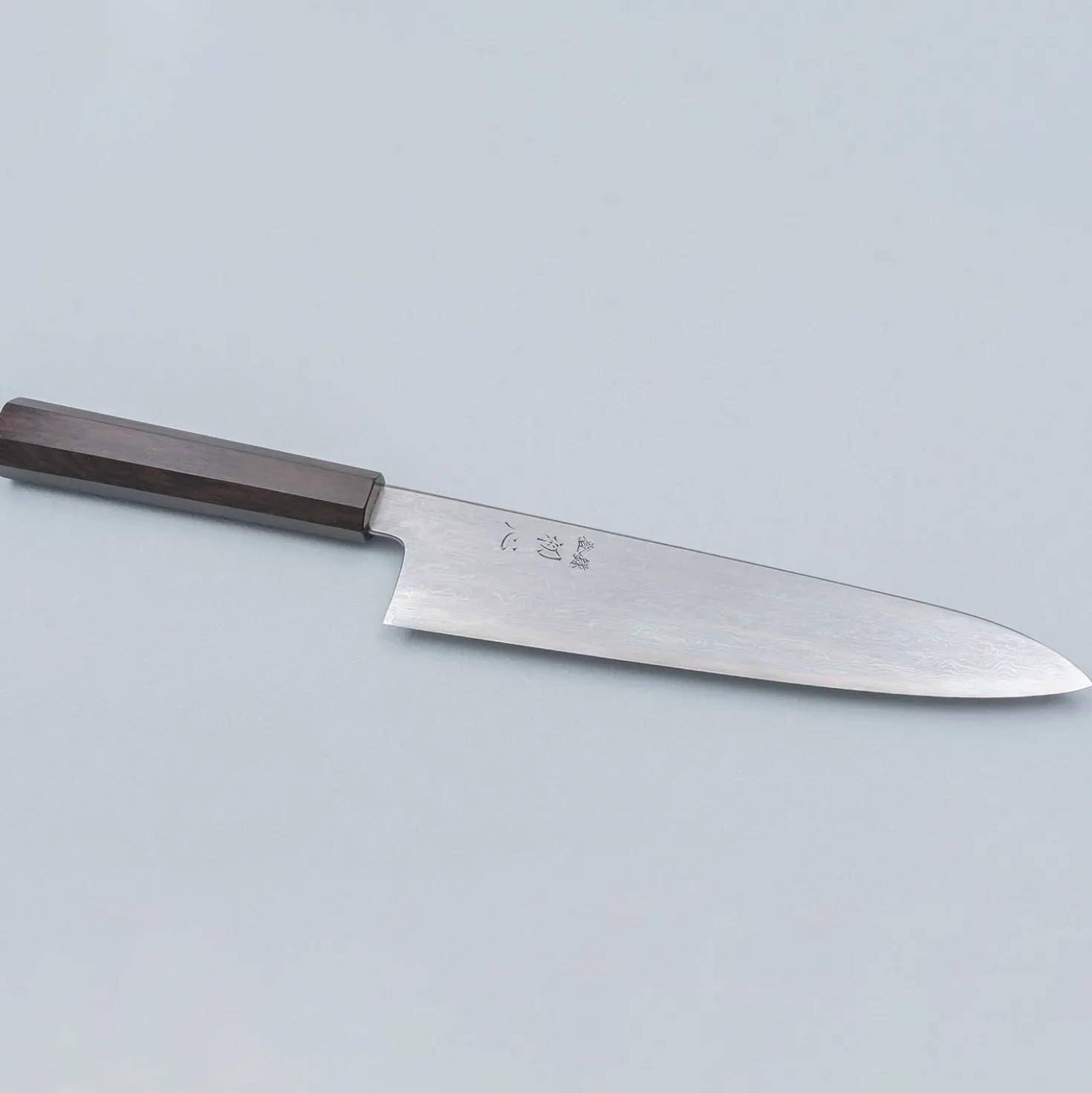 Nakagawa Satoshi Aogami #1 Damast Ebony Gyuto 24 cm