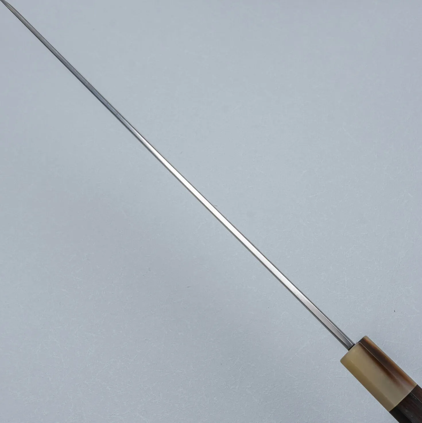 Nakagawa Satoshi Aogami Damast Ebony White Sakimaru 30 cm