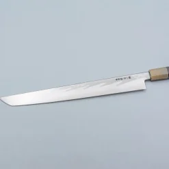 Nakagawa Satoshi Aogami Damast Ebony White Sakimaru 30 cm