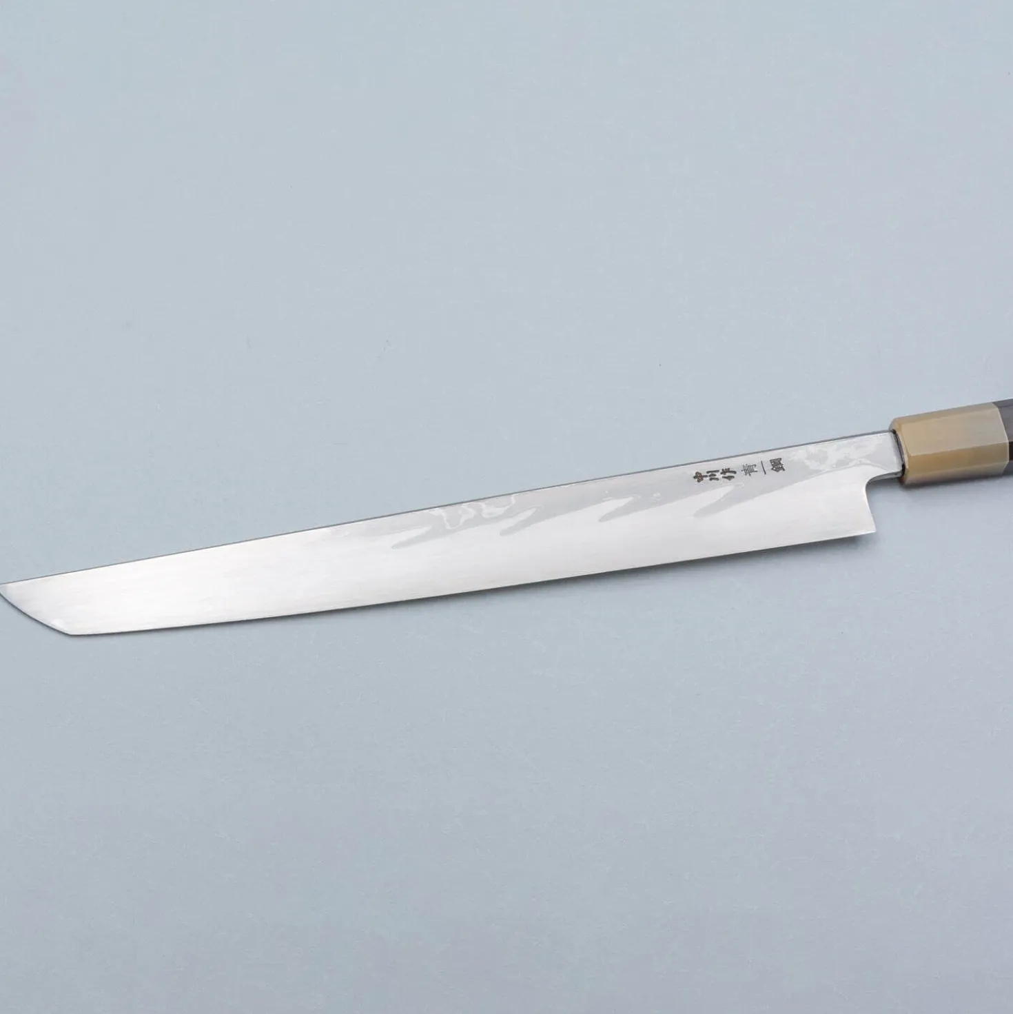 Nakagawa Satoshi Aogami Damast Ebony White Sakimaru 30 cm