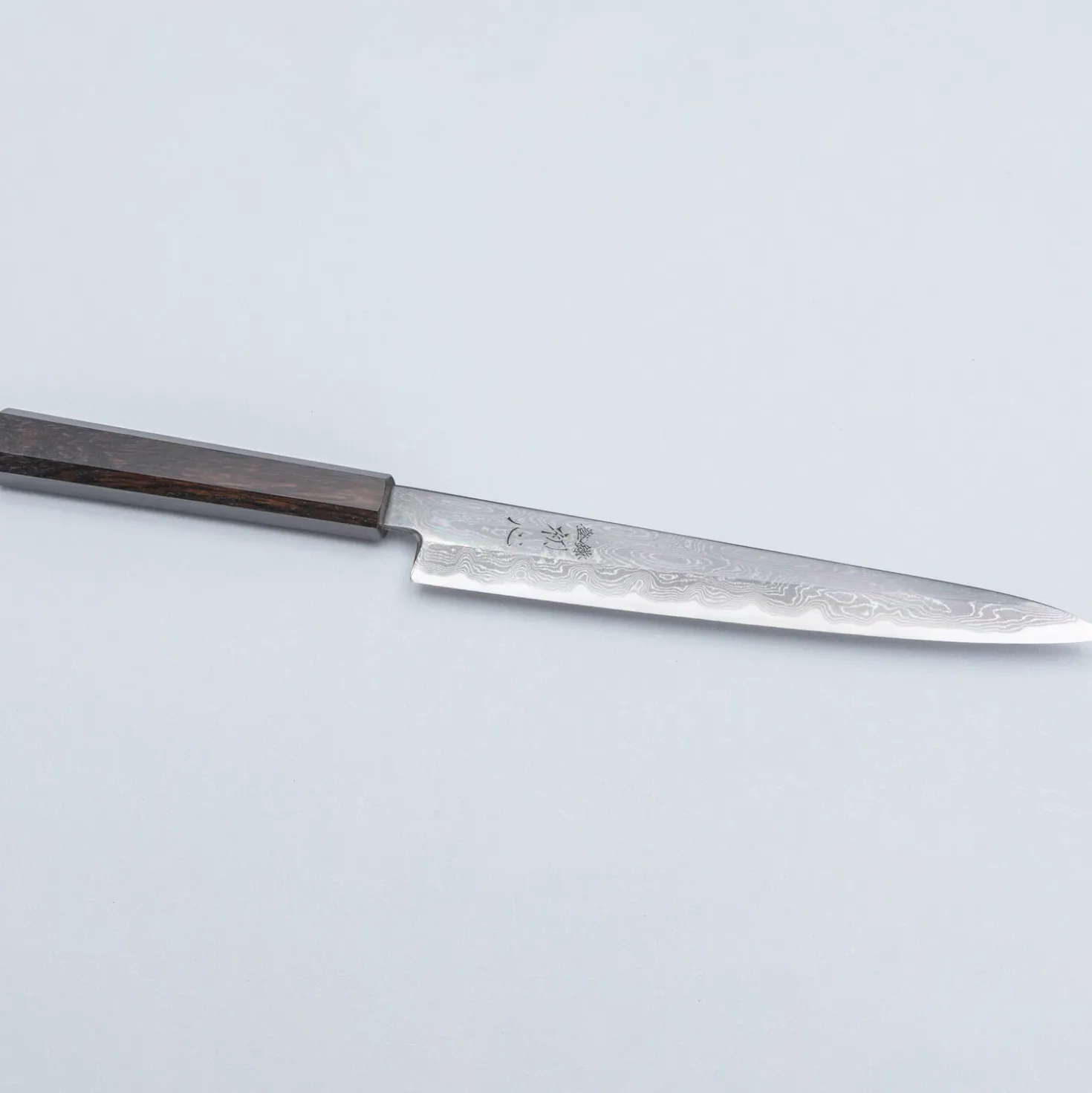 Nakagawa Satoshi Aogami Damast Ebony Sujihiki 24 cm
