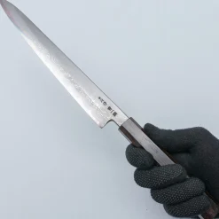 Nakagawa Satoshi Aogami Damast Ebony Sujihiki 24 cm