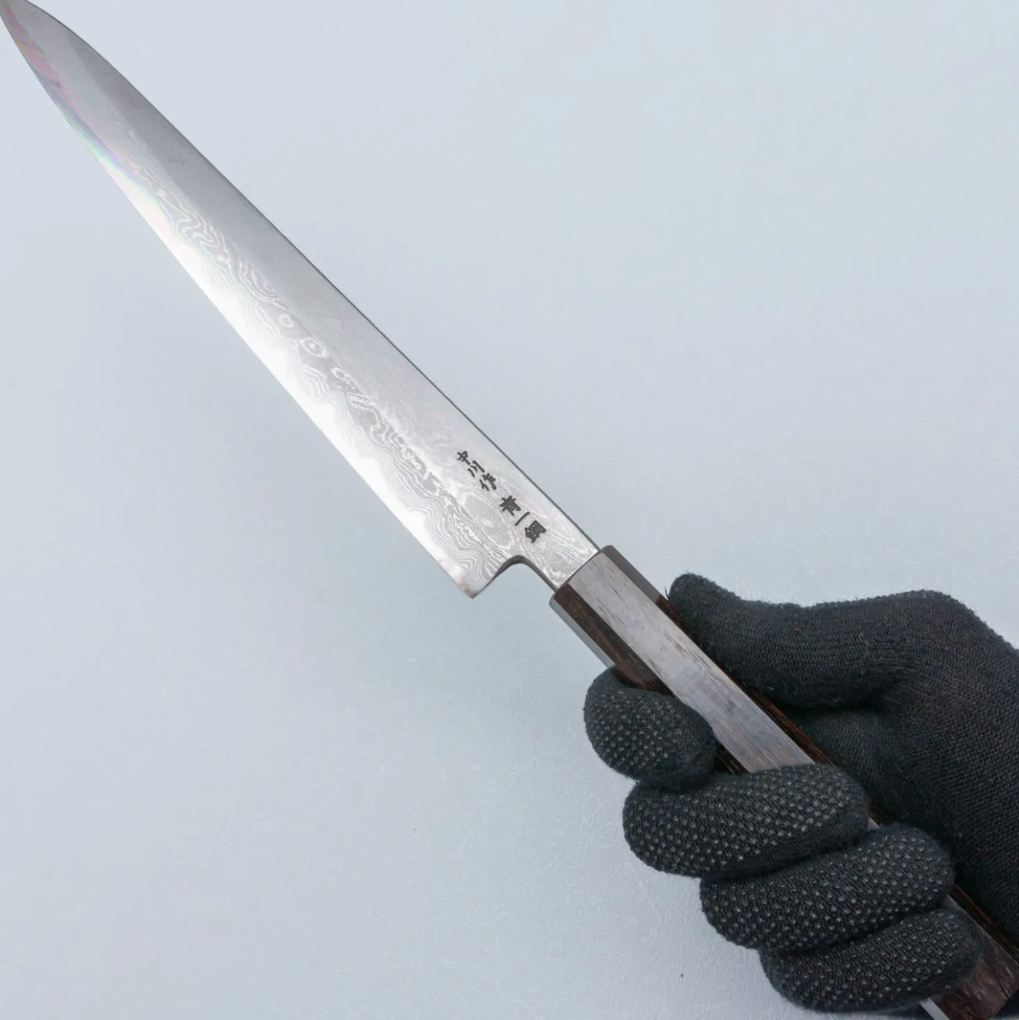 Nakagawa Satoshi Aogami Damast Ebony Sujihiki 24 cm