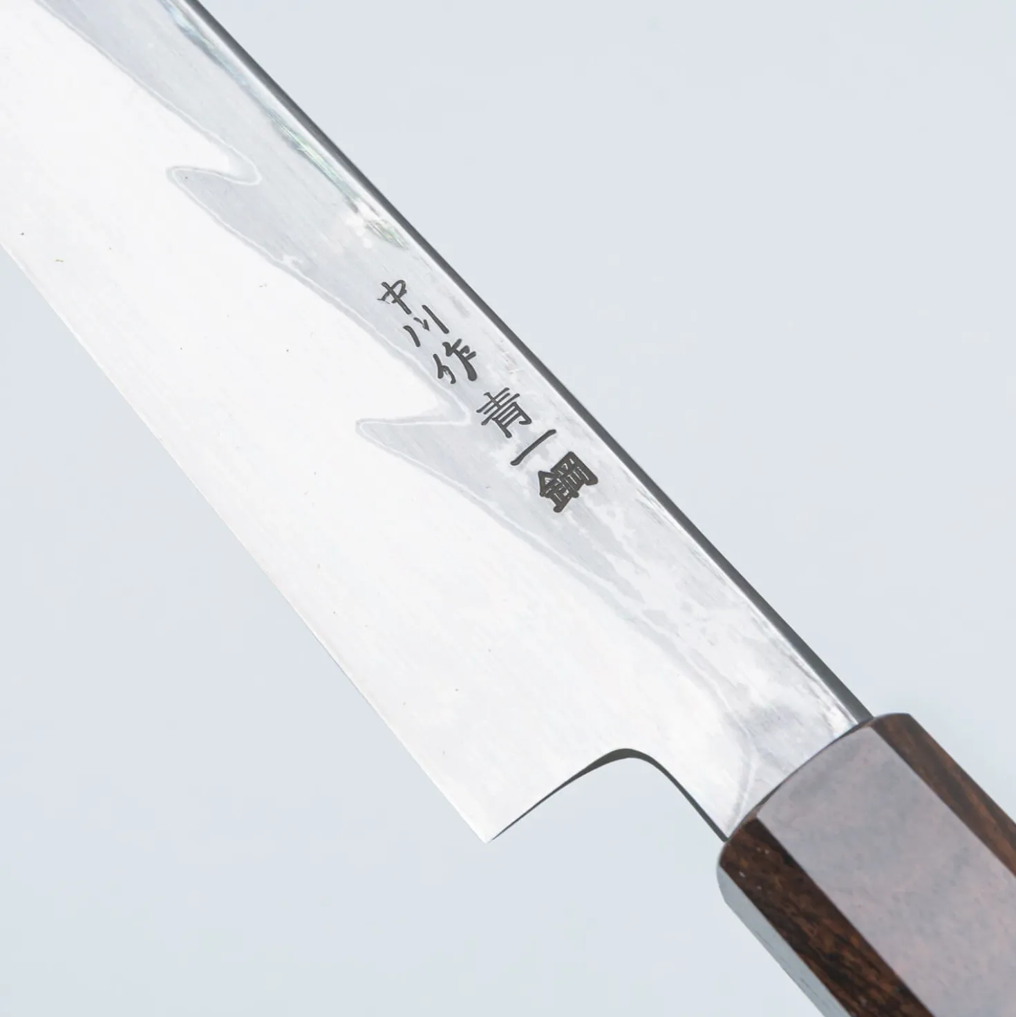 Nakagawa Satoshi Aogami Damast Ebony Sakimaru 27 cm
