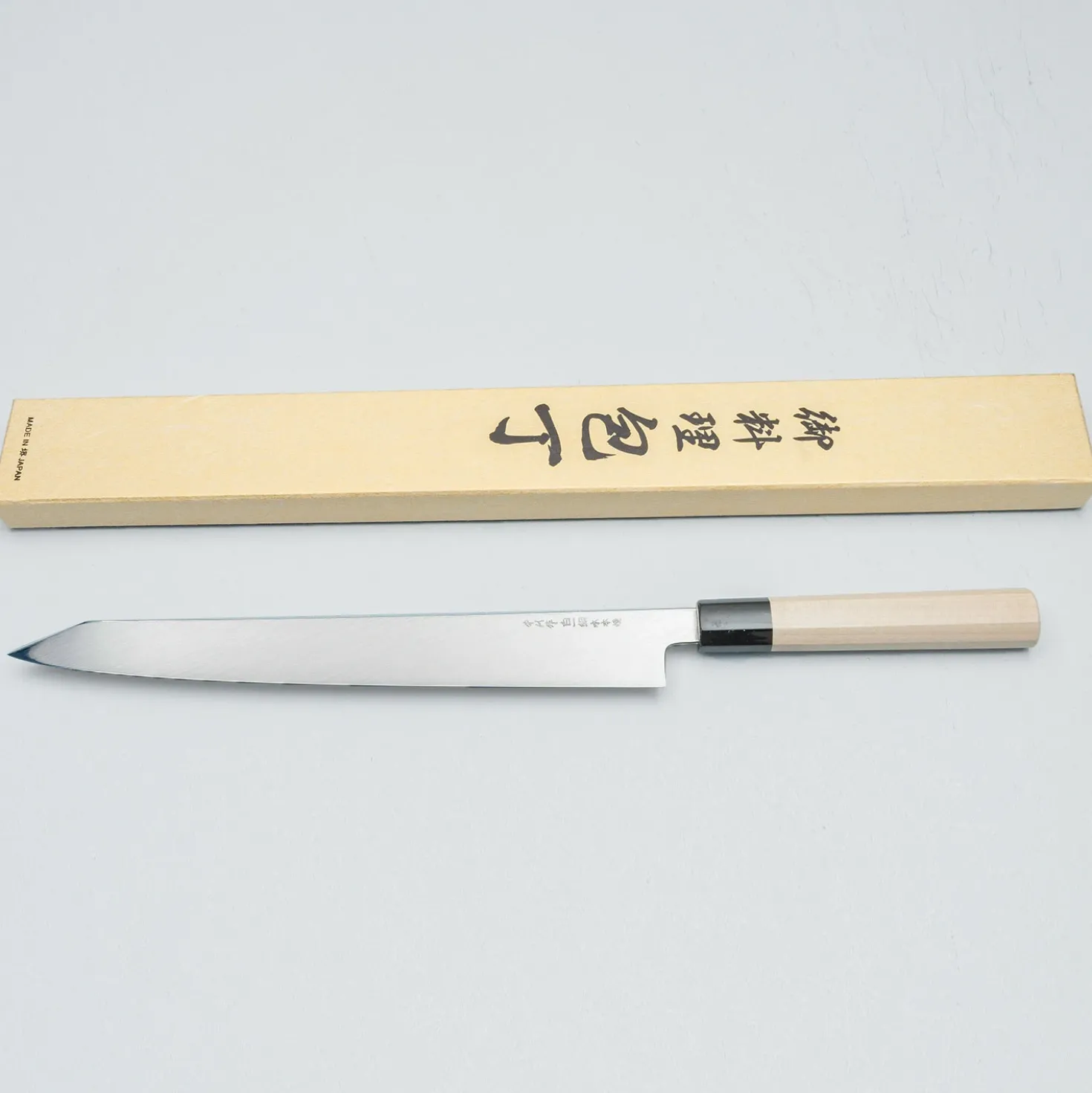 Nakagawa Satoshi Shiro #3 Honyaki Water Quenced Kiritsuke Yanagiba 30 cm