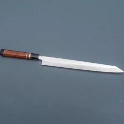 Nakagawa Satoshi Shiro #3 Honyaki Namiukashi Kiritsuke Yanagiba 30 cm