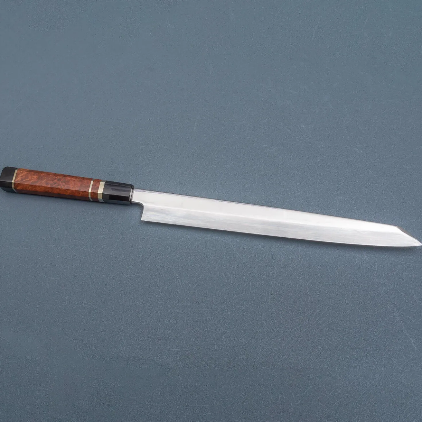Nakagawa Satoshi Shiro #3 Honyaki Namiukashi Kiritsuke Yanagiba 30 cm