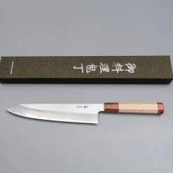 Nakagawa Satoshi Silver 3 Maplewood Orange Gyuto 21 cm