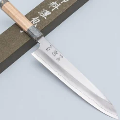 Nakagawa Satoshi Silver 3 Maplewood Gray Gyuto 21 cm