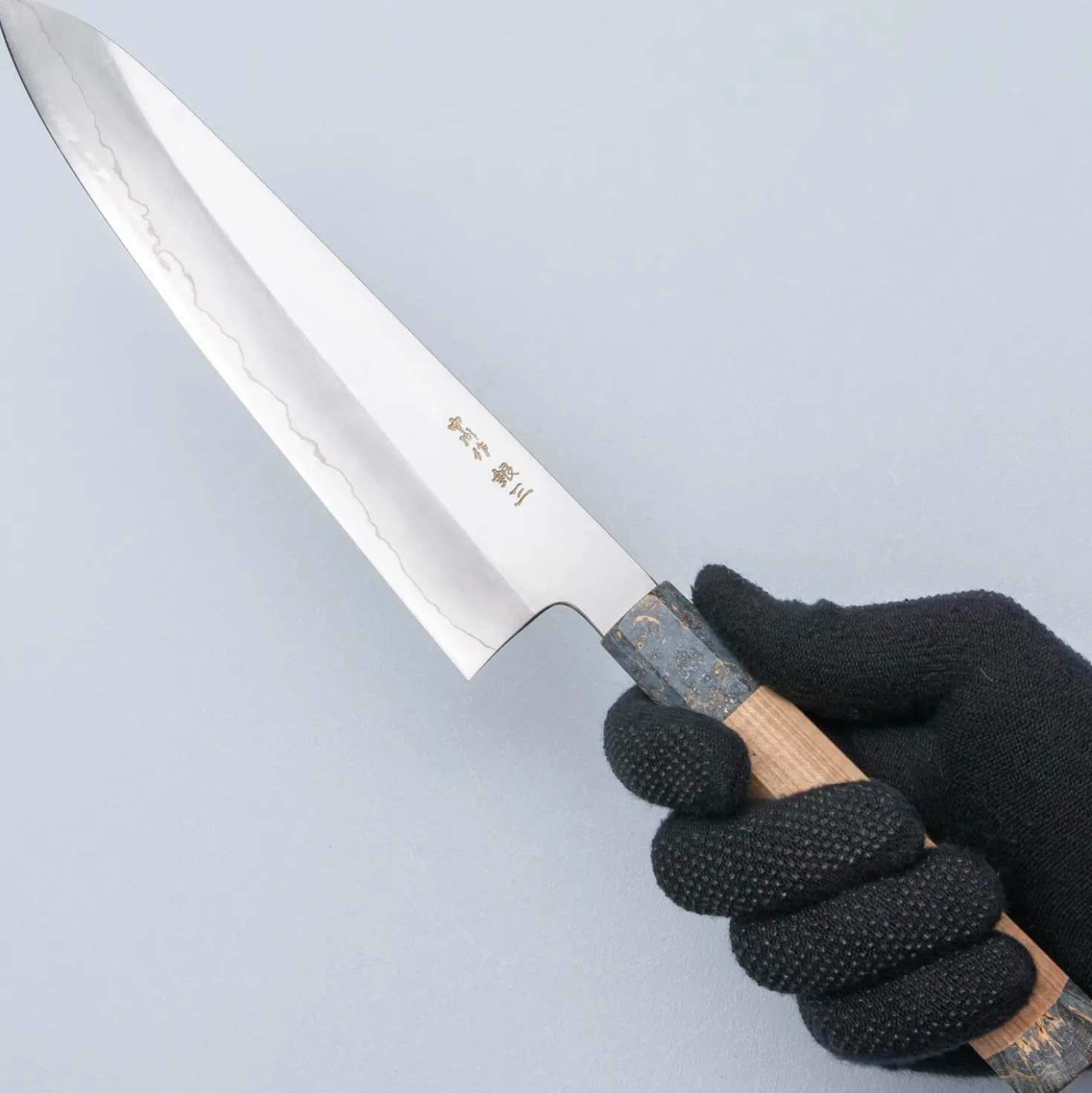 Nakagawa Satoshi Silver 3 Maplewood Gray Gyuto 21 cm