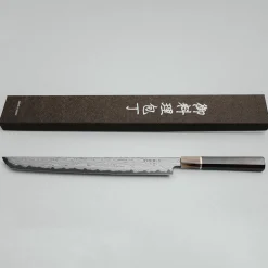 Nakagawa Satoshi x Myojin Aogami #1 Etched Sujihiki 33 cm