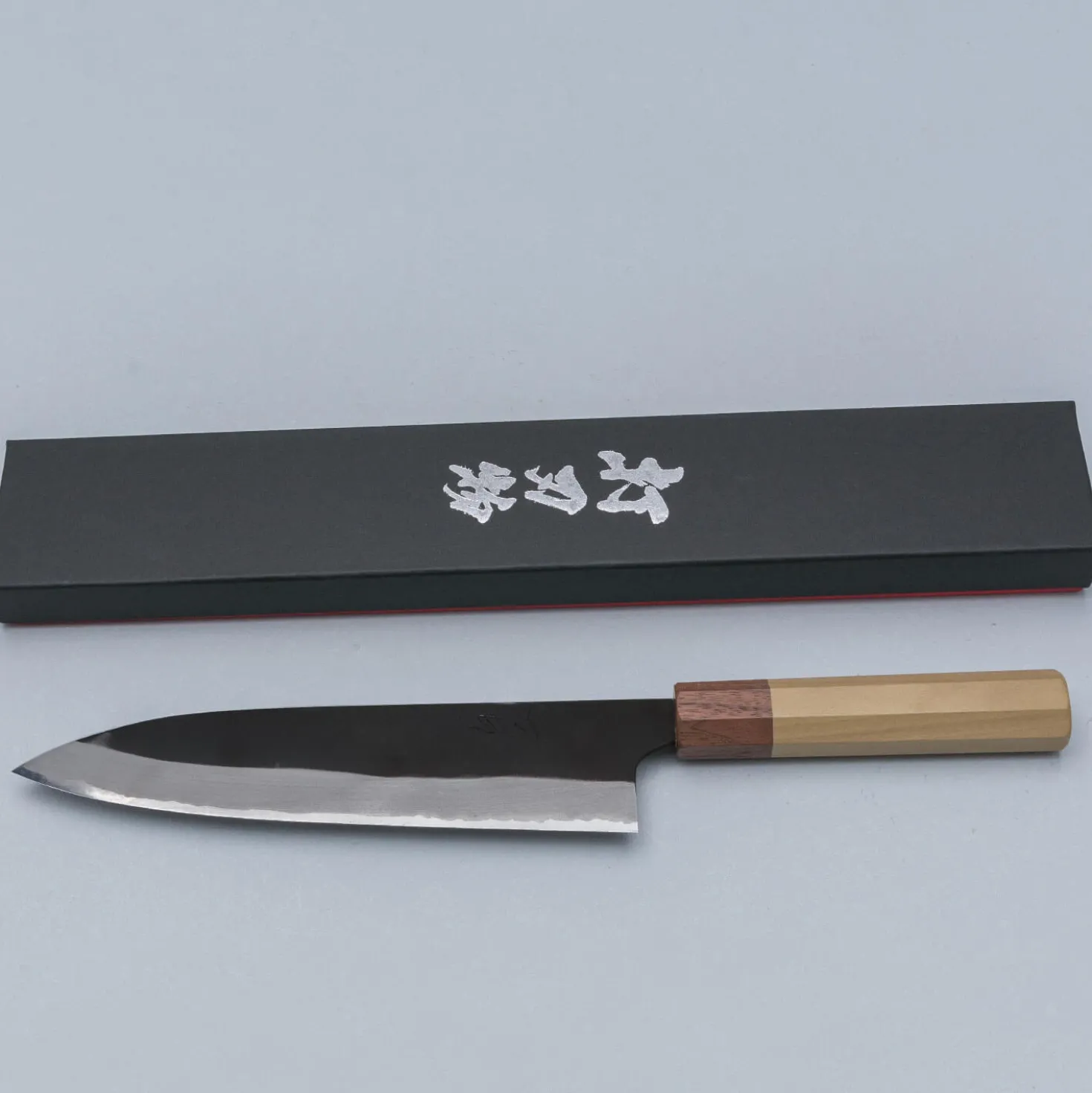 Naoki Mazaki Kurouchi Shirogami #2 Gyuto 21 cm