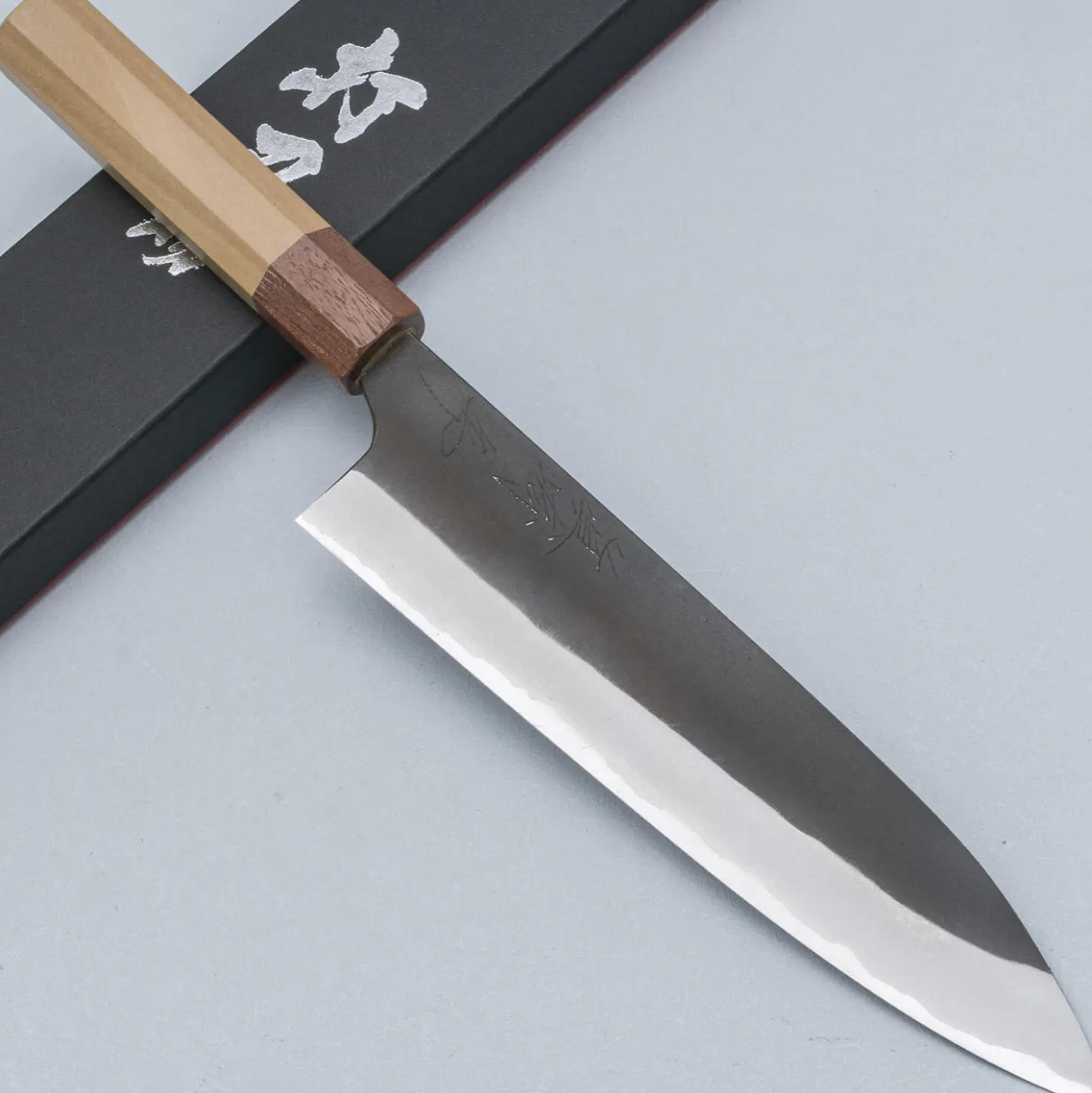 Naoki Mazaki Kurouchi Shirogami #2 Gyuto 21 cm
