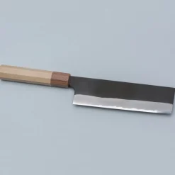 Naoki Mazaki Kurouchi Shirogami #2 Nakiri 16.5 cm