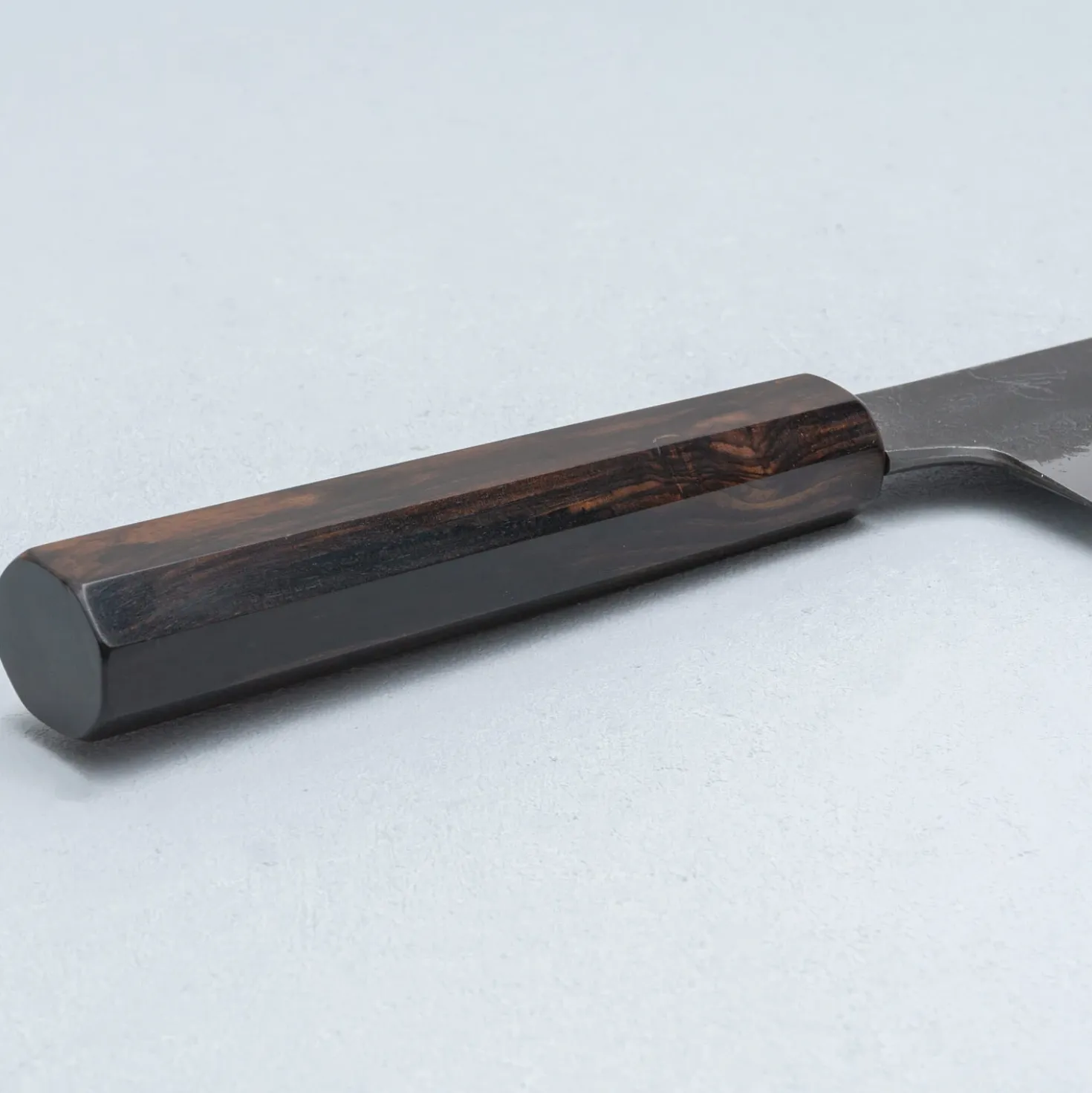 Naoki Mazaki Shirogami #2 Kurouchi Ebony Gyuto 24 cm