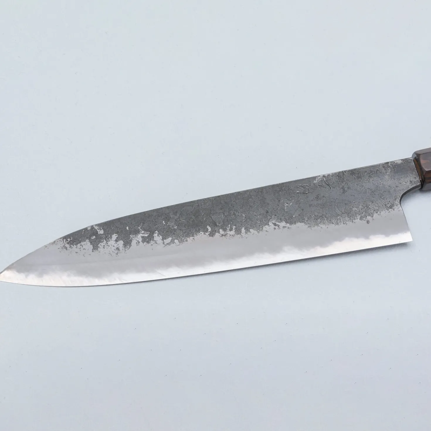 Naoki Mazaki Shirogami #2 Kurouchi Ebony Gyuto 24 cm