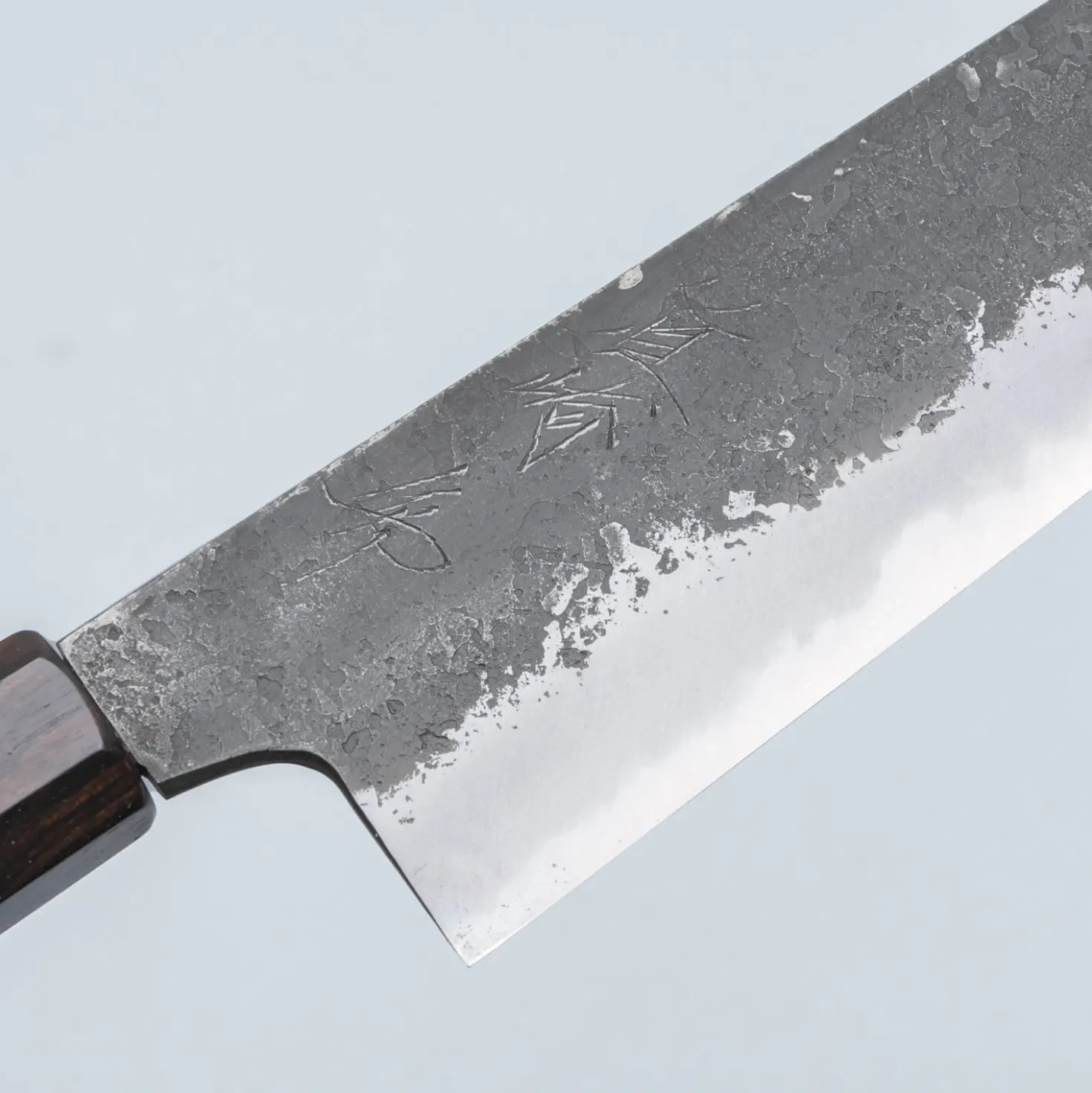 Naoki Mazaki Shirogami #2 Kurouchi Ebony Gyuto 24 cm