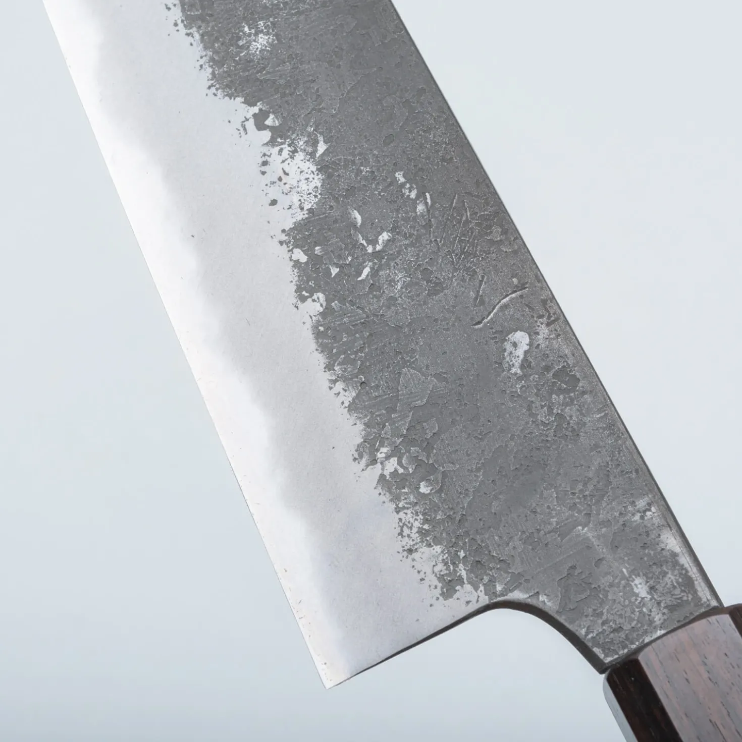 Naoki Mazaki Shirogami #2 Kurouchi Ebony Gyuto 21 cm