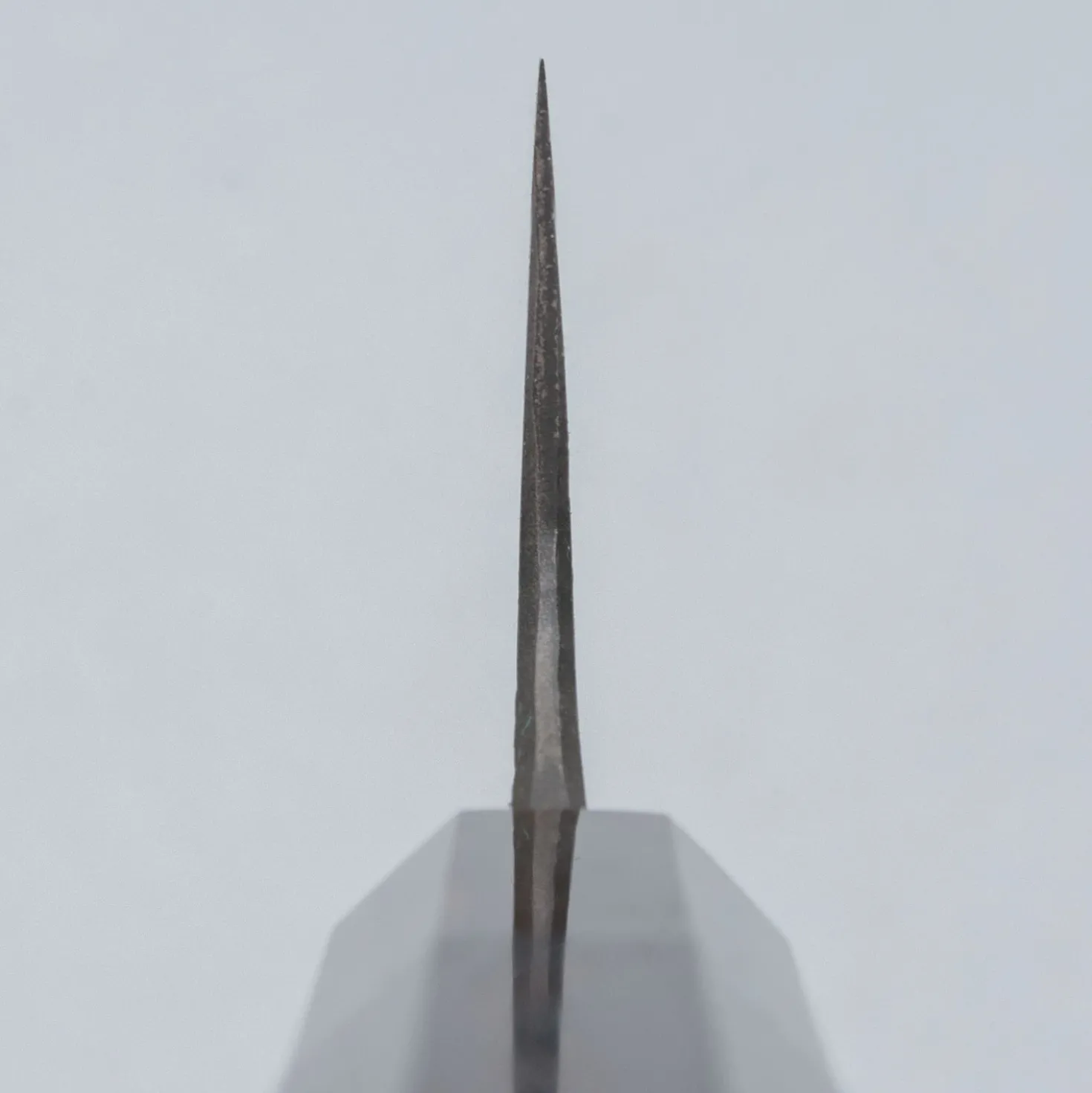 Naoki Mazaki Shirogami #2 Kurouchi African Blackwood Horn Gyuto 21 cm