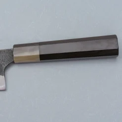 Naoki Mazaki Shirogami #2 Kurouchi African Blackwood Horn Gyuto 24 cm