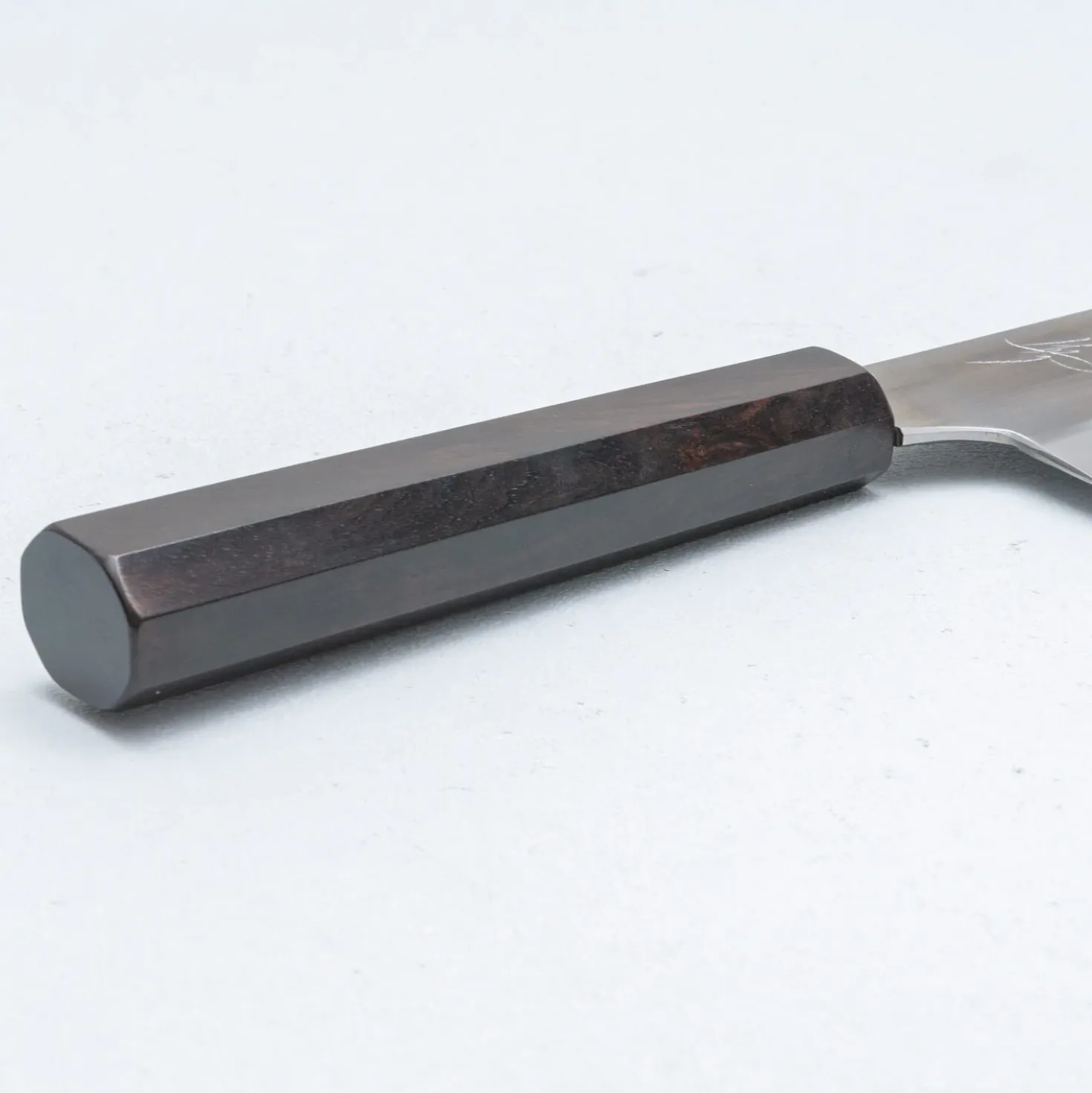Naoki Mazaki Shirogami #2 Migaki Ebony Gyuto 24 cm