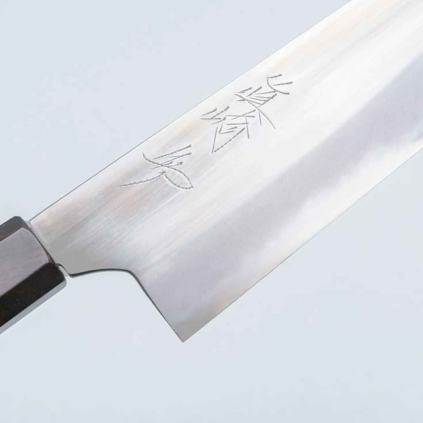 Naoki Mazaki Shirogami #2 Migaki Ebony Gyuto 24 cm