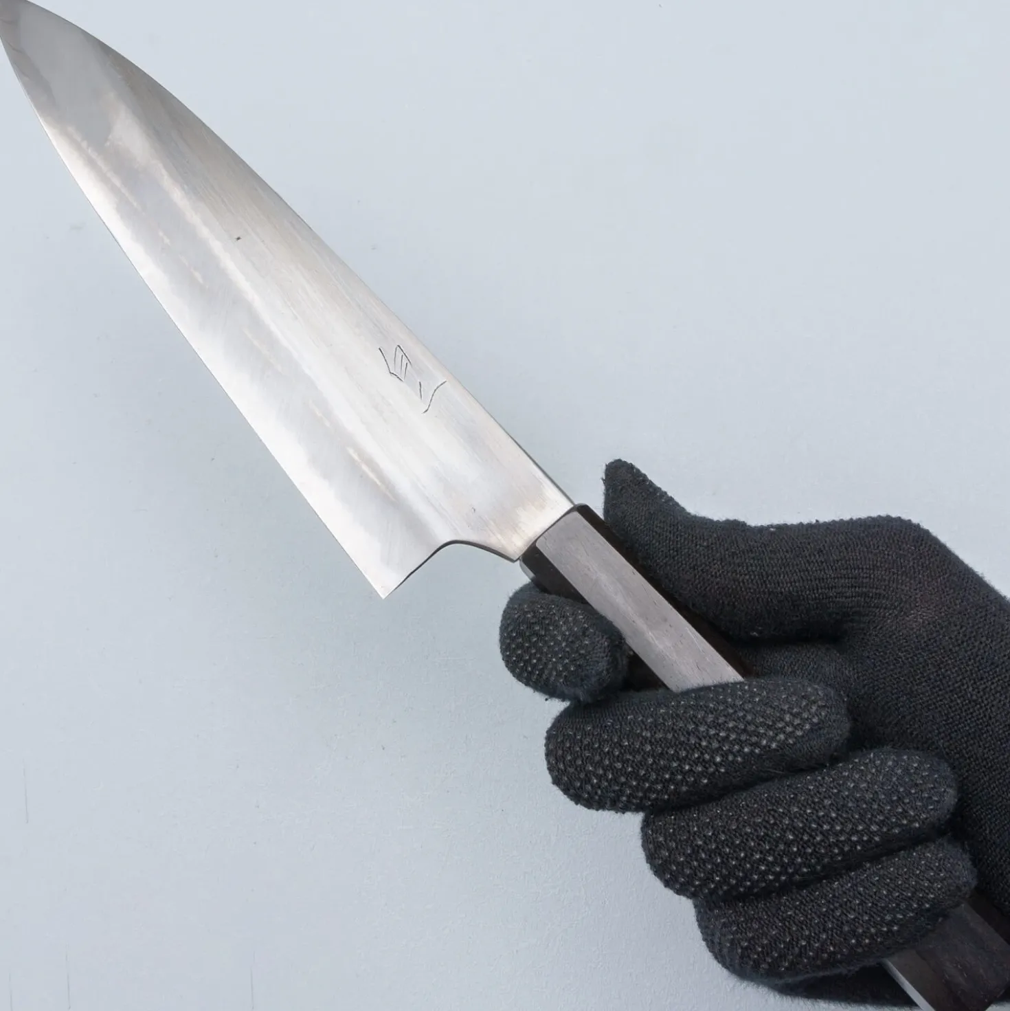 Naoki Mazaki Shirogami #2 Migaki Ebony Gyuto 21 cm