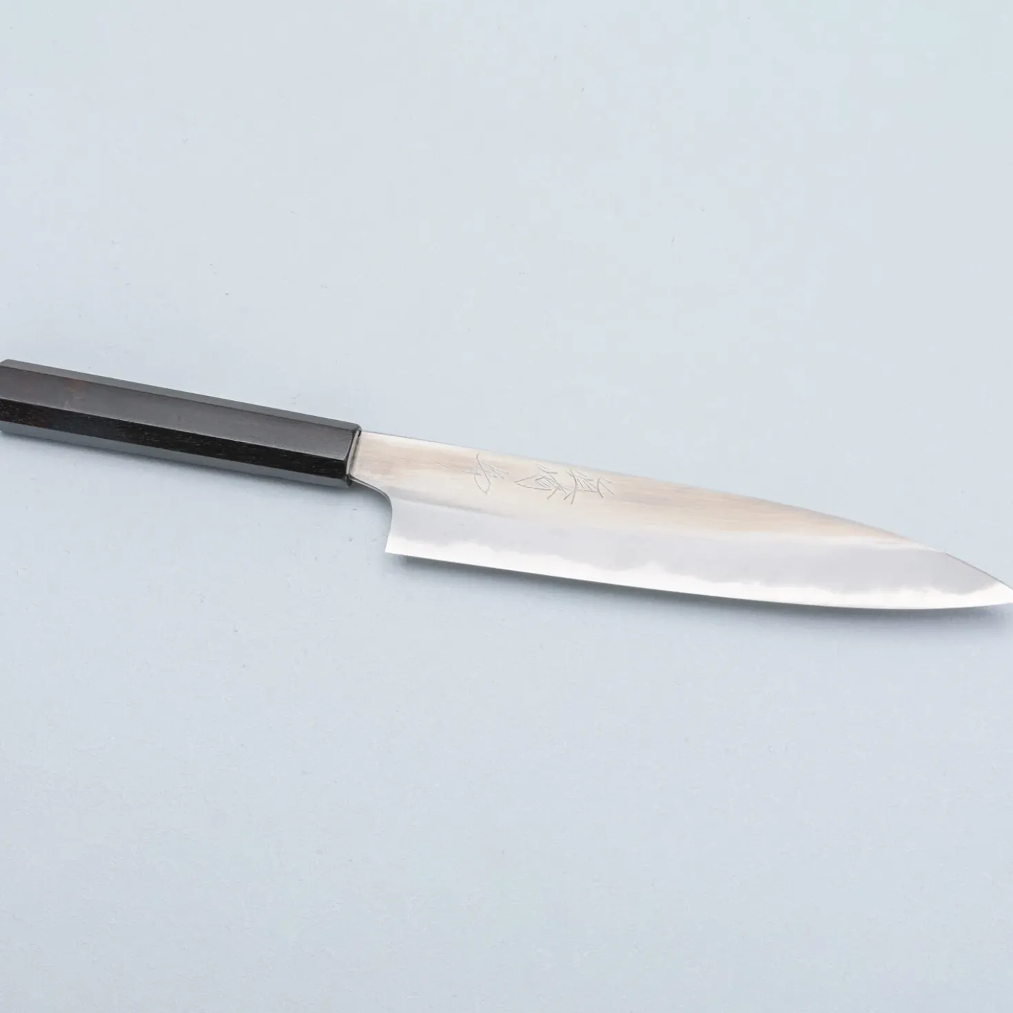 Naoki Mazaki Shirogami #2 Migaki Ebony Petty 18 cm