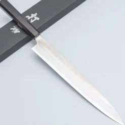 Naoki Mazaki Shirogami #2 Migaki Ebony Sujihiki 27 cm