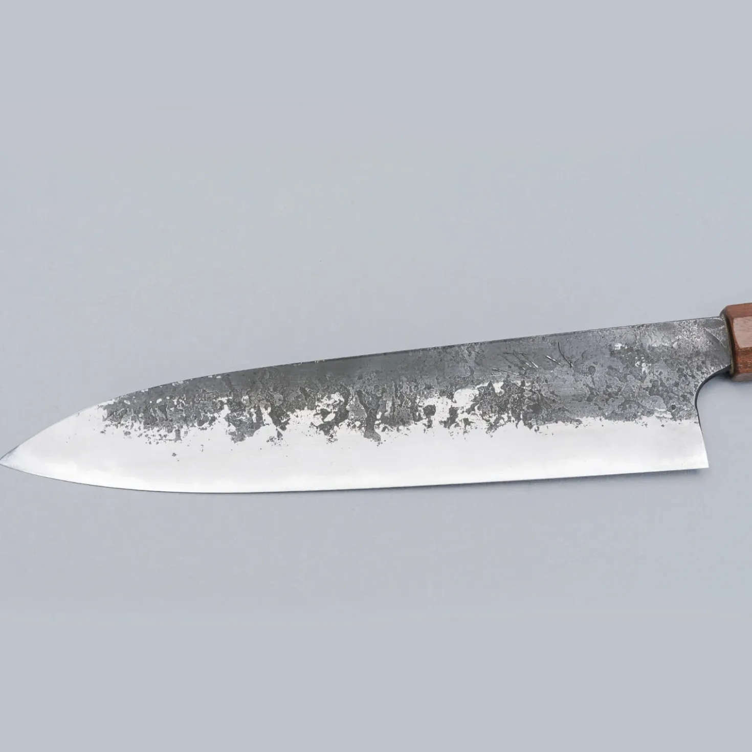 Naoki Mazaki Shirogami #2 Nashiji Kurouchi Gyuto 24 cm