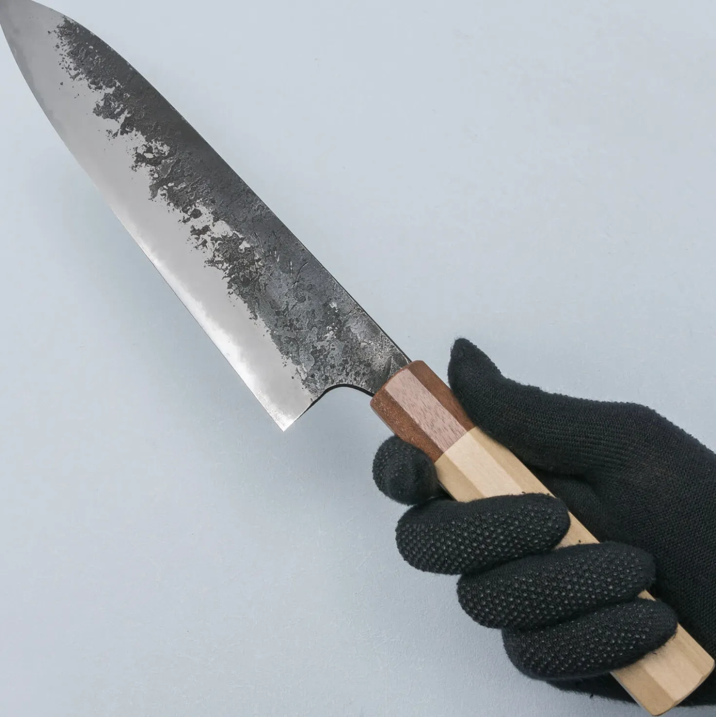 Naoki Mazaki Shirogami #2 Nashiji Kurouchi Gyuto 24 cm