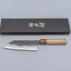 Naoki Mazaki Shirogami #2 Nashiji Santoku