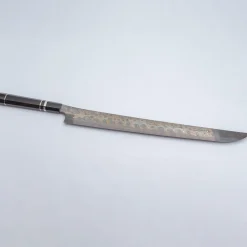 Nigara Anmon Aogami #2 + Shirogami #2 Sakimaru Yanagiba 45 cm